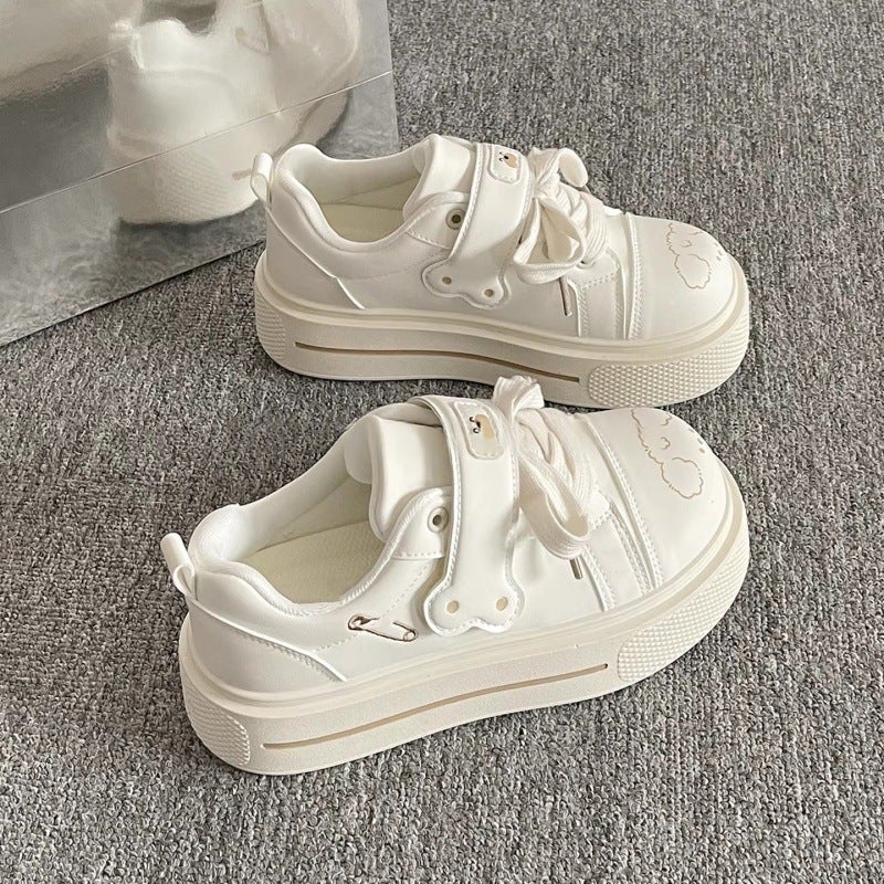 Women's Platform Sneakers with Velcro - Image 3