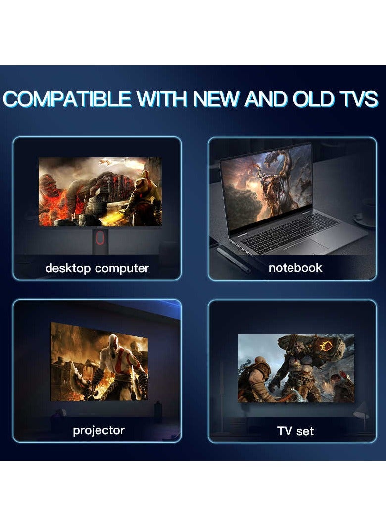 M22 Game Stick 4K 2.4G Wireless Retro Classic Video Gaming Consoles for PSP/PS1, 52 Emulators 20000+ Games Supports 8K NES/FC - Image 4