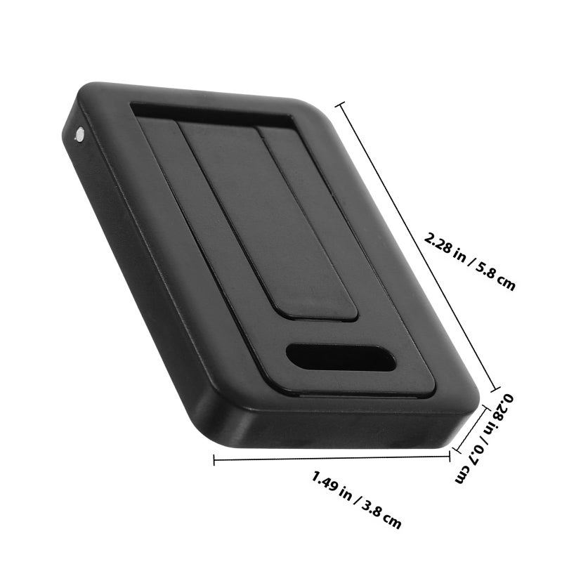 Adjustable Laptop Stand with Phone Holder Foldable Portable Desktop Riser Black - Image 3