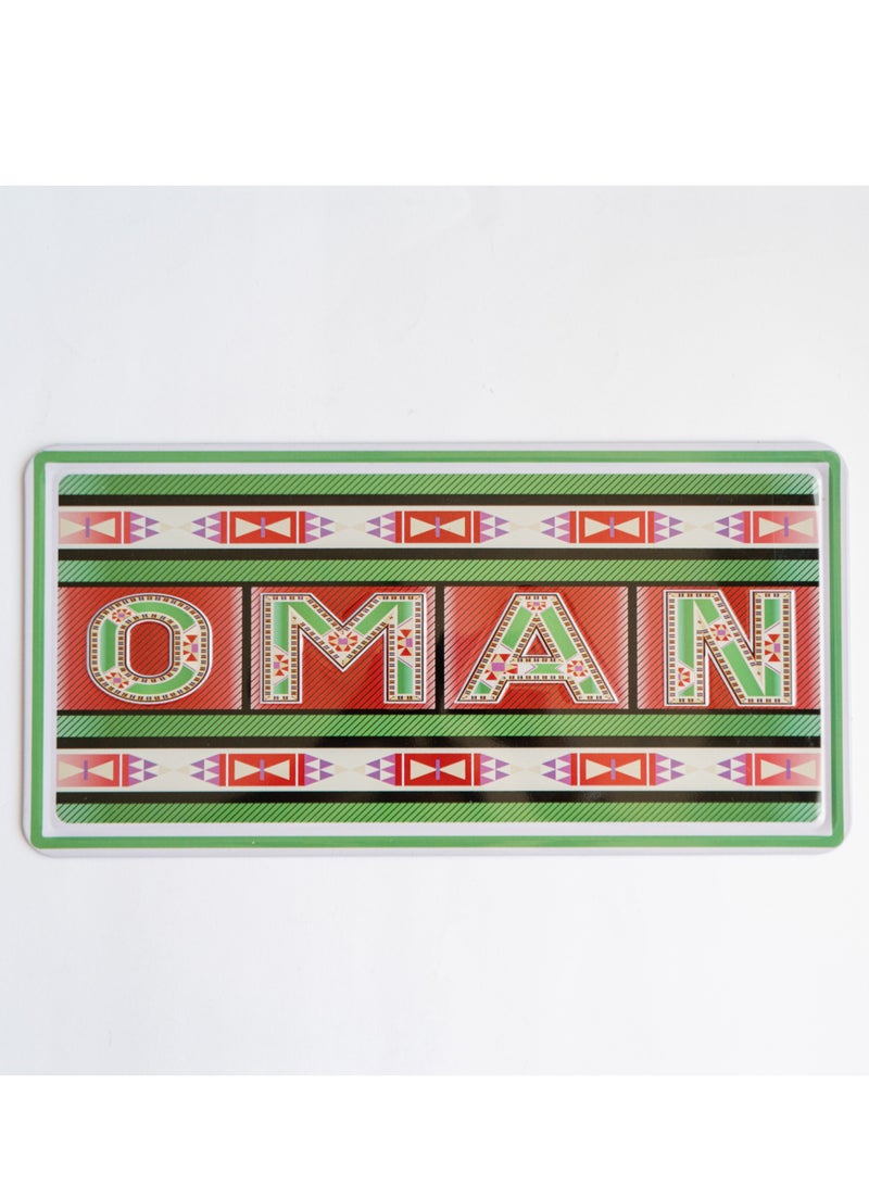 971ميديا لافتة معدنية بتصميم عمان للمنزل والمطبخ والمقاهي والجدران - Image 1