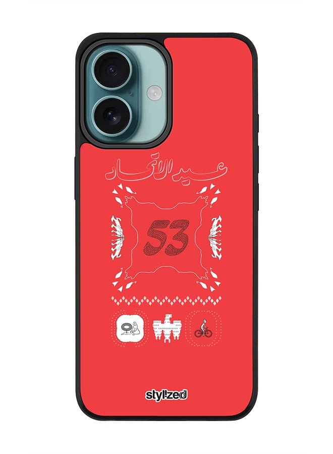 Stylizedd for iPhone 16 Case [For MagSafe] Magnetic cover Slim fit Camera Protection, Shockproof Thin Phone Case for iPhone 16- Red - Image 1