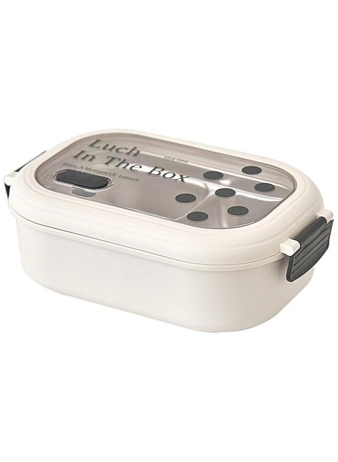 TYCOM Stainless Steel Lunch Box for Kid School, Insulated Bento Lunch Box, 2 Compartment Divided Lunch Containers with Lids, Leakproof | BFA Free | Dishwasher Safe (Dots) - Image 1