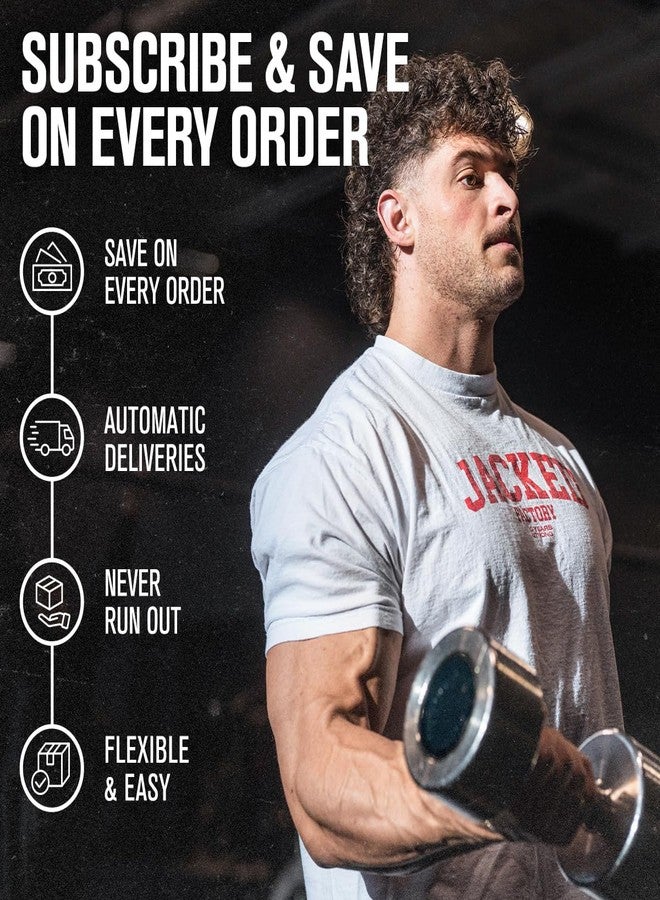 Jacked Factory NITROSURGE Pre Workout Supplement - Endless Energy, Instant Strength Gains, Clear Focus, Intense Pumps - NO Booster & Preworkout Powder with Beta Alanine - 10 Servings, Cherry Limeade - Image 2