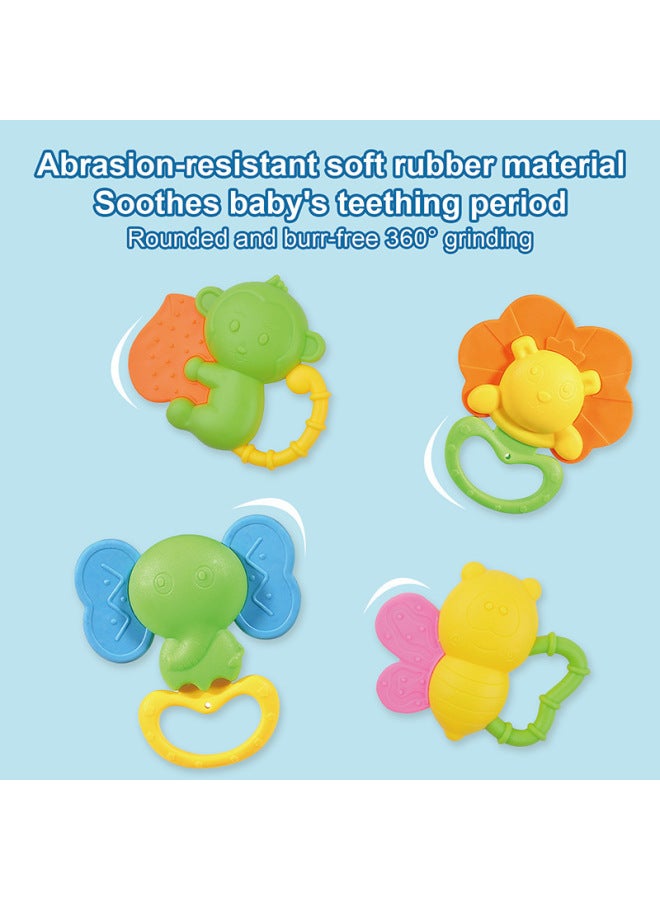 Export Rattle Baby Teether Cartoon Animal-shaped Teether Soothing Toy - Image 3