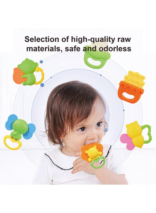 Export Rattle Baby Teether Cartoon Animal-shaped Teether Soothing Toy - Image 4