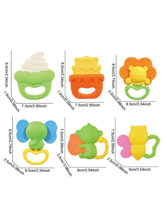 Export Rattle Baby Teether Cartoon Animal-shaped Teether Soothing Toy - Image 5
