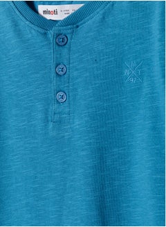 MINOTI Kids Boys  Henley T-Shirt  - Image 3
