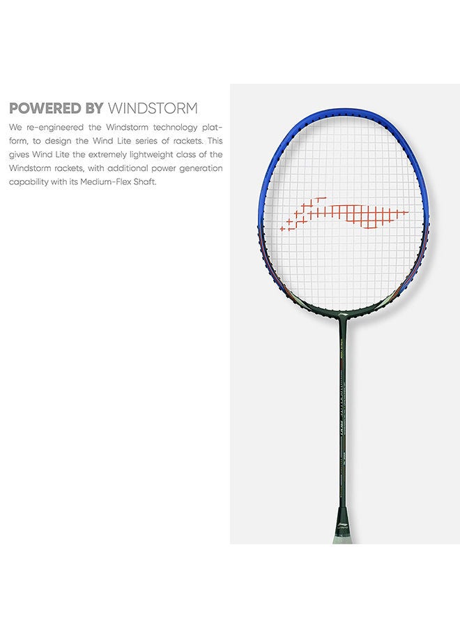 Li-Ning مضرب تنس الريشة Li-Ning Wind Lite 800 المصنوع من ألياف الكربون مع غطاء مضرب كامل | للاعبين المتوسطين | 79 جرام | أقصى شد للوتر - 30 رطلاً - Image 5