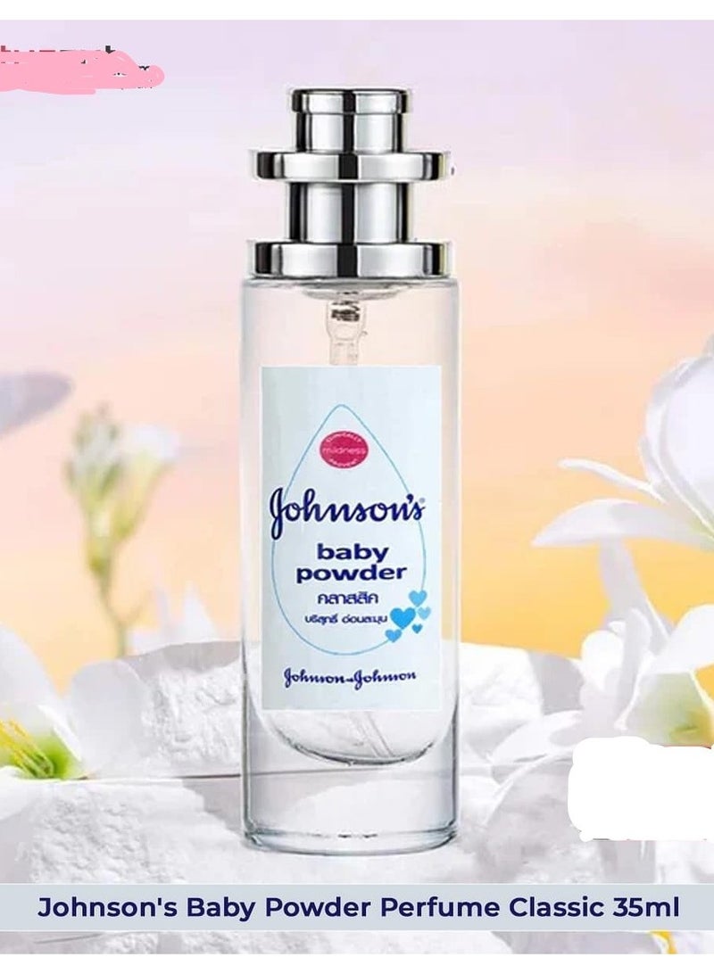Johnson's Baby Johnson’s Body Perfume Powder – 35 ml (Baby Powder, Milk & Rice, Blossoms) - Image 2