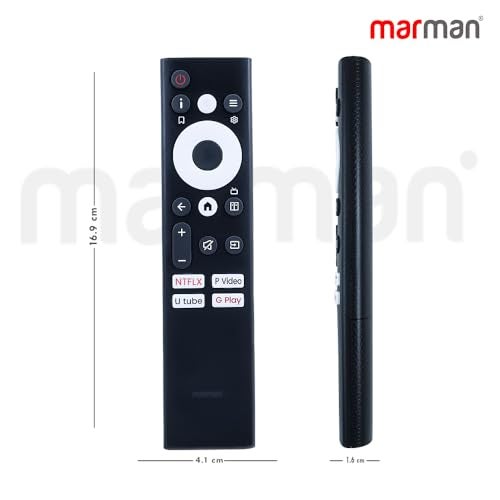 marman® Compatible with Sansui Google Tv Remote Control Original Model JSW43ASUHD JSW50GSUHD JSW65ASUHDFF Suitable for 4K UHD HD Ready QLED Smart Android Television - Non Voice Command - Image 4