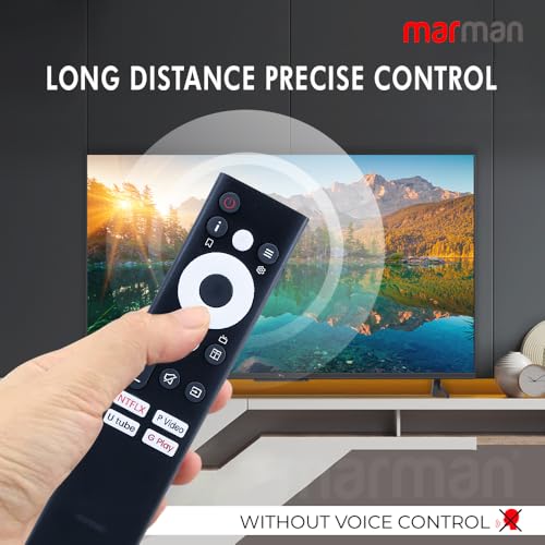 marman® Compatible with Sansui Google Tv Remote Control Original Model JSW43ASUHD JSW50GSUHD JSW65ASUHDFF Suitable for 4K UHD HD Ready QLED Smart Android Television - Non Voice Command - Image 5