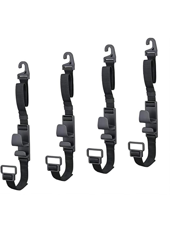 erorex Car Seat Headrest Hooks 4 Pcs Universal Vehicle Car Seat Back Headrest Bottle Holder Strong Durable - Image 1