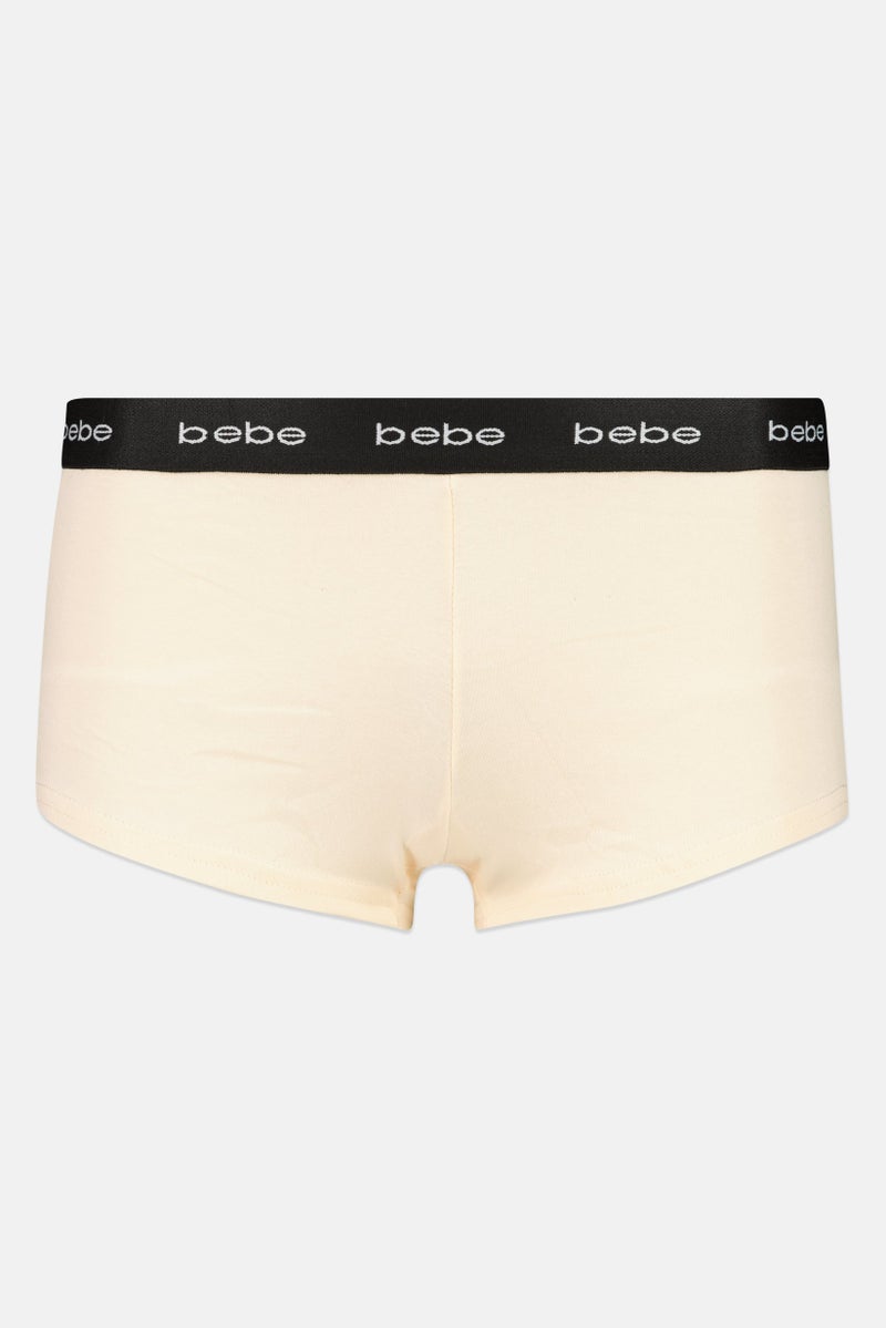 bebe Women 3 Pieces Brand Logo Boyshorts, Multicolor - Image 3
