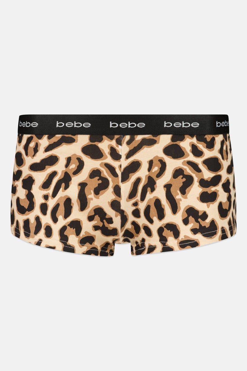 bebe Women 3 Pieces Brand Logo Boyshorts, Multicolor - Image 4