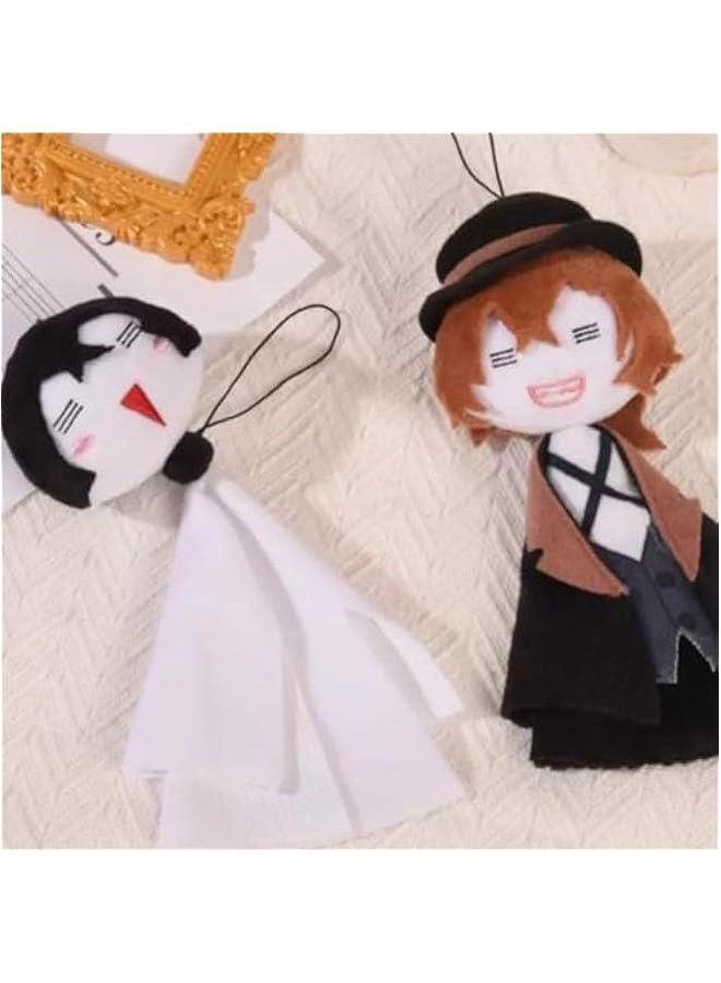 Nakahara Chuuya Dazai Osamu Plush Figure 16cm Cute Stuffed Anime Figures Cartoon Soft Pendant for Bags Clothes Decoration Gift  - Image 3