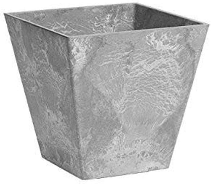 Novelty ArtStone 35100 Ella Square Planter, 10-Inch, Grey - Image 1