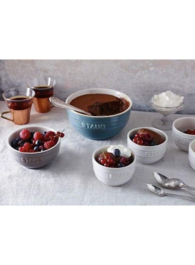 STAUB رامكين ستوب عاجي 9 سم. سيراميك. توفير المساحة: قابل للتكديس. سطح مينا. مناسب للميكروويف، الفرن، الفريزر وغسالة الصحون. مجموعة من 2 - Image 3