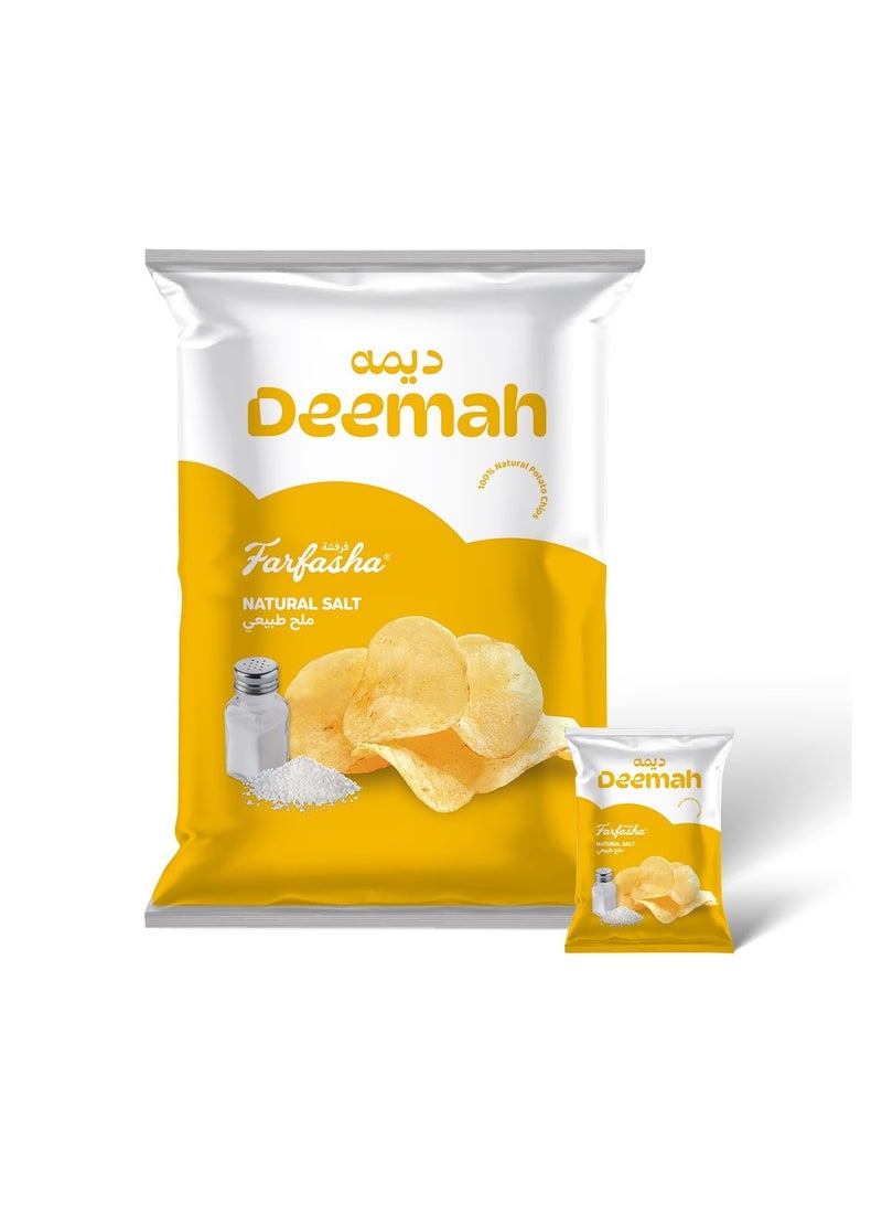 Deemah Farfasha Potato Chips Salt 12 x 21g - Image 1