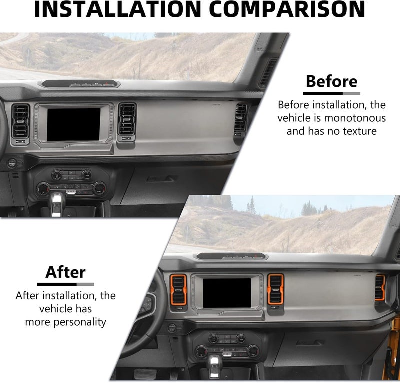 RAZPOY Air Conditioning Vent Trim for Ford Bronco - Image 2