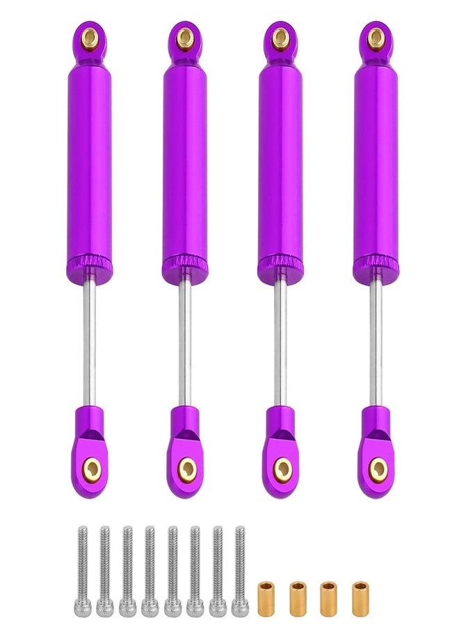 Pothyes Ascent 18 4PCS Built-in Spring Shocks Absorbers Damper for 1/18 RC Crawler Redcat Ascent-18 Metal Upgrade Part (purple, 65mm) - Image 2