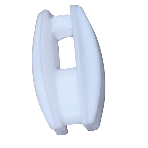 Agriansh Heavy Plastic Corner Insulator Used for Solar Zatka Machine Fencing with Clutch Wire Also Used for Fencing in Farm| Industrial Park| Garden| Home| White Heavy Plastic Insulator Pack of 50 - Image 1
