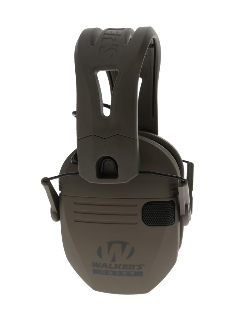 Walker's سماعات الأذن ووكرز ريزور تاكتي-غريب - ميغا فلات دارك إيرث، حزام رأس سيليكون مركب عالي الأداء غير قابل للانزلاق - وضوح صوت طبيعي كامل نطاق ديناميكي 23NRR - Image 3