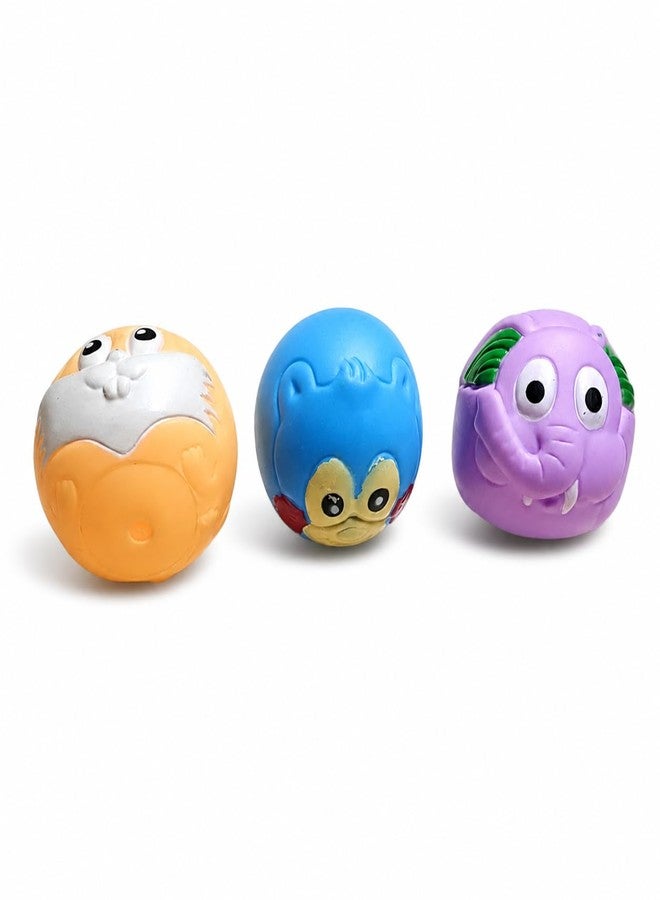 Dorytoys Kids Animal Rattle Ball Toy Set of 3 | Rolling Sensory Balls for Babies & Toddlers | Colorful Interactive Developmental Toys - Image 1