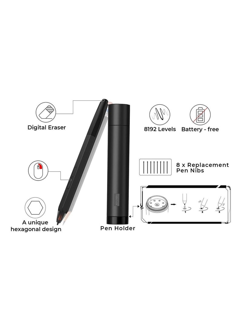XP-PEN Artist 12 11.6" FHD Drawing Display, Graphics Tablet with PN06 Battery-Free Stylus, Pen Holder & Glove for Digital Art, Design & Illustration - Image 4