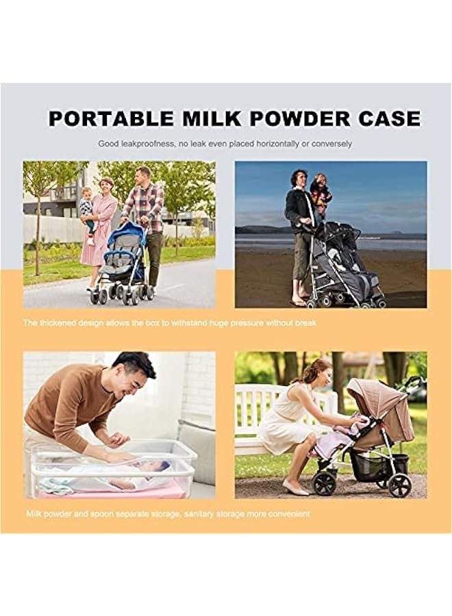 1pc Milk Powder Box Milk Powder Dispenser Portable Milk Storage Milk Powder Storage Box Anti-spill Container Body Powder Baby Pp Purple  - Image 2