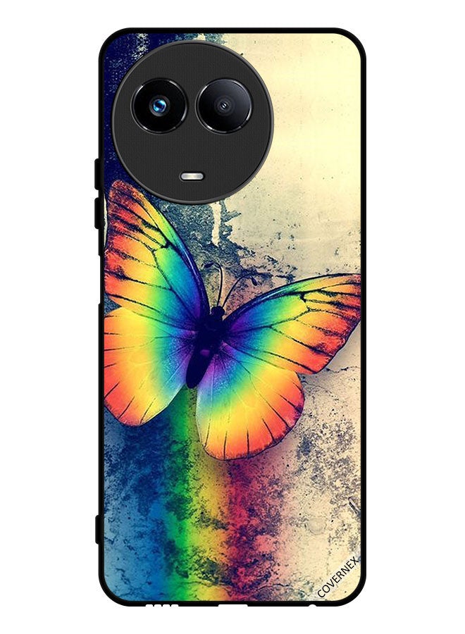 Covernex Protective Case Cover For Realme 11 5G Vintage Rainbow Butterfly - Image 1