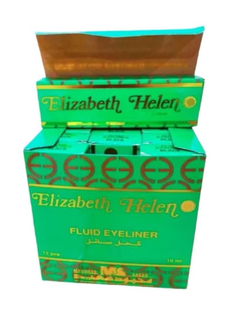 Elizabeth Helen Mahmoud Saeed Eyeliner Black 12 pieces 12*10 ml - Image 1