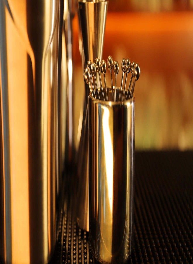 Lexenic 4.3" Metal Cocktail Picks 12Pack+Holder Kit,Premium 304 Stainless Steel Reusable Appetizer Skewers Set for Sandwiches, BBQ Snacks, Cocktails. (4.3 inch) - Image 2