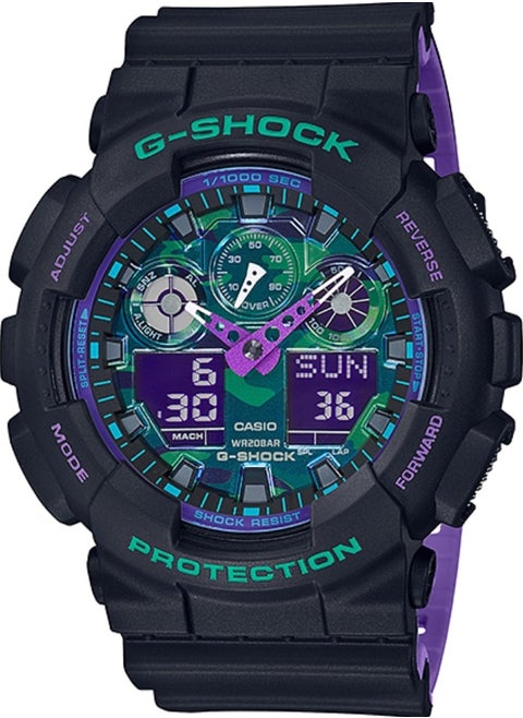 Casio G Shock Watch Analog Digital Men's Wrist watch GA-100BL-1