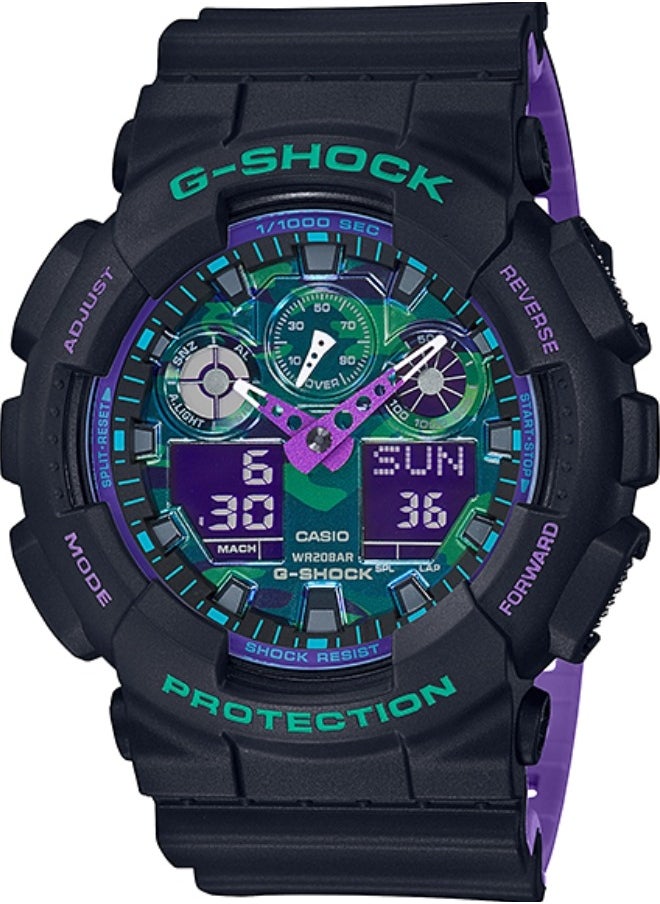 CASIO - Casio G Shock Watch Analog Digital Men's Wrist watch GA-100BL-1 - Image 1