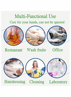 Excefore Disposable Plastic Gloves, Plastic Food Safe Disposable Gloves, Polyethylene Clear Work Gloves for Cooking, Cleaning, Food Handling, Hair Coloring, One Size Fits Most ( 500 PCS )  - Image 5