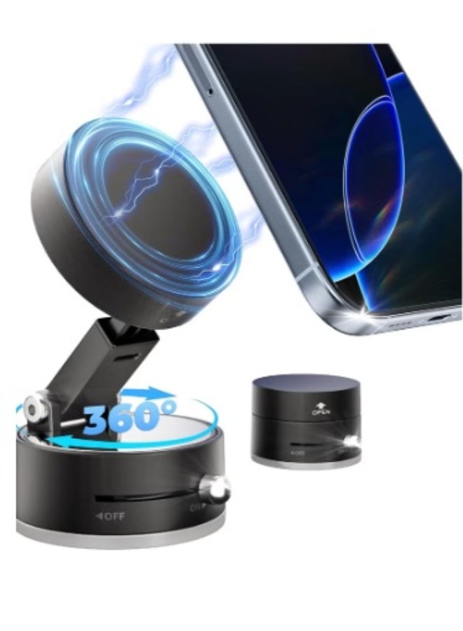 حامل هاتف السيارة المغنطيسي الدوار المطور، حامل لوحة أجهزة القياس المغنطيسي العالمي، الزجاج الأمامي للسيارة، شاحنة - Image 2