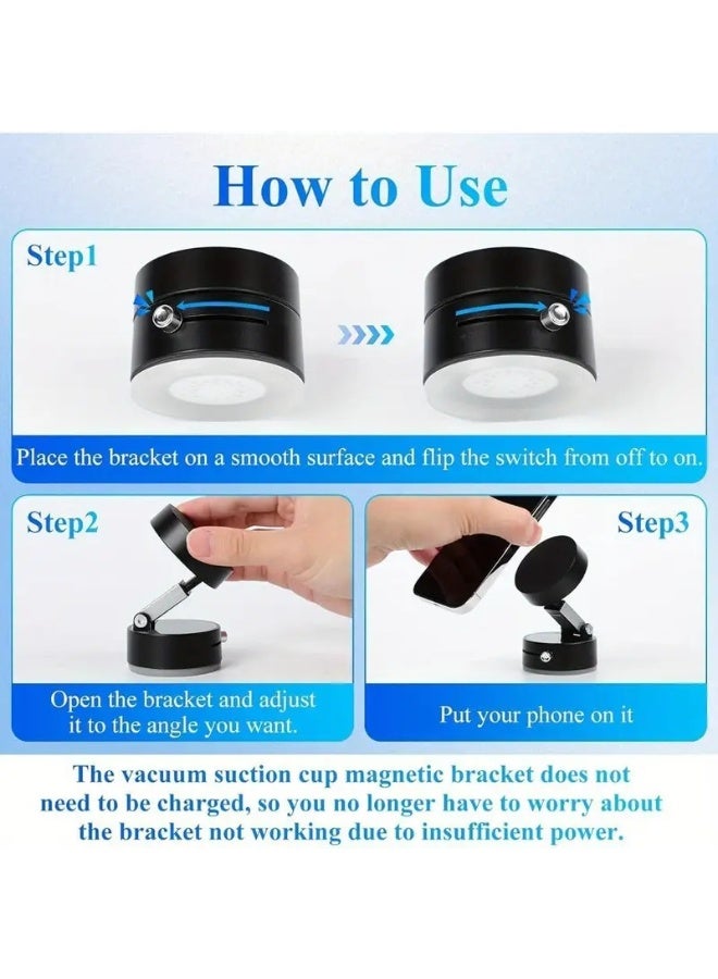 حامل هاتف السيارة المغنطيسي الدوار المطور، حامل لوحة أجهزة القياس المغنطيسي العالمي، الزجاج الأمامي للسيارة، شاحنة - Image 4