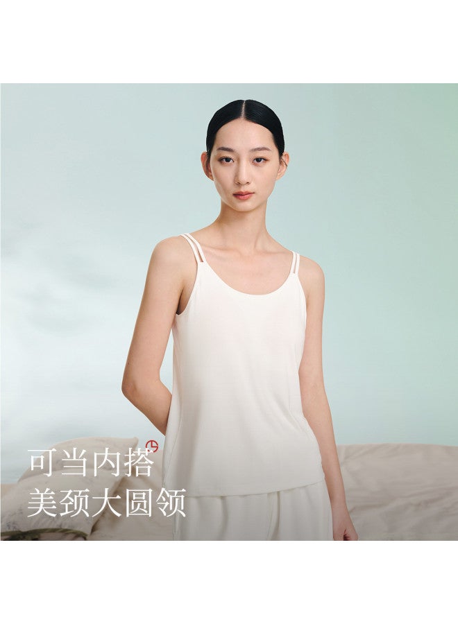 Goldlion Padded Slim Versatile Camisole For Women, Double Strap Layering Tank Top, Modal Sleeveless Vest For Outer Wear - Image 3