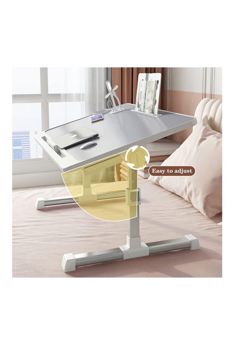 Generic - Foldable Nightstand, Multifunctional Laptop Nightstand with Hidden Drawer, Portable Lap Table with Folding Legs, Suitable for Sofa Eating, Working, Gaming. - Image 1