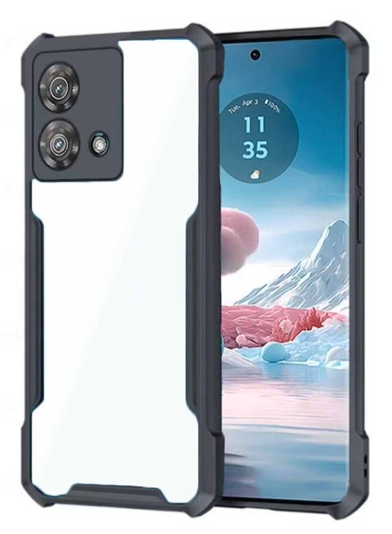 Mobile Phone Case Cover for Motorola Moto G84 5G, Ultra-Thin Lightweight Cover Soft TPU Bumper + Acrylic Clear Back Case Cover - Image 1