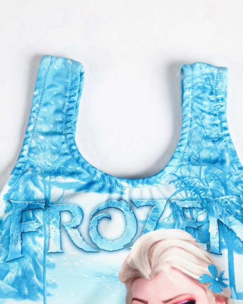 Rs Ramuni Girls Swimsuit Frozen Digital Printed Swimwear for Pool  - Image 4