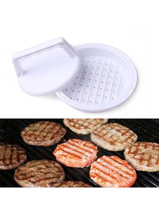 yongsheng Burger Meat Compactor White 13.1cm，Create Patties Burger Patty Mold Machine Easy to Use Dishwasher Safe for Home Kitchen  - Image 4