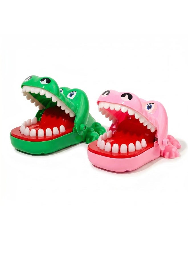 Crocodile Bite Finger Toy, Parent-Child Interactive Game, Kids Stress Relief Toy，Random color shipment - Image 1
