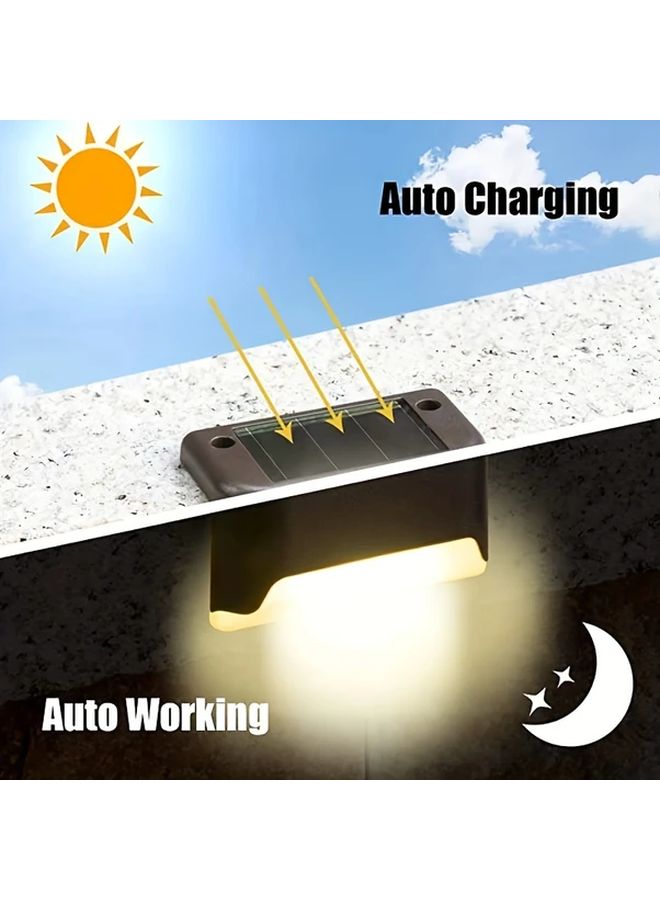7 قطع مصابيح شمسية للحدائق في الهواء الطلق، إضاءة LED دافئة، ديكور للممرات والفسحات - Image 4