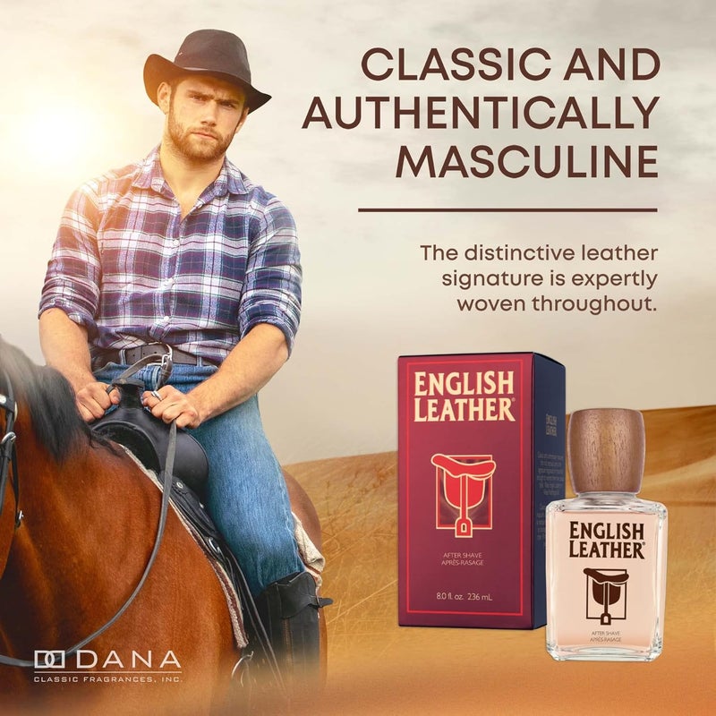 Dana English Leather After Shave Splash for Men - Image 4