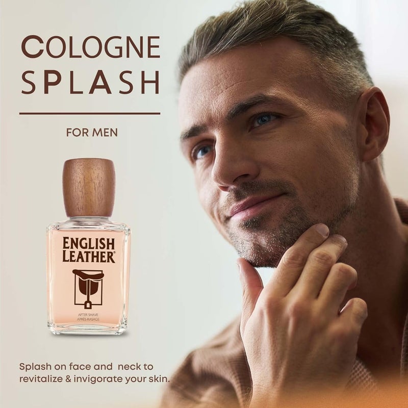 Dana English Leather After Shave Splash for Men - Image 3