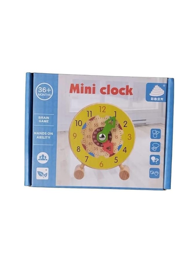 Mini Clock Educational Toy, 36+ Months, Brain Game, Hands-On Ability  - Image 1