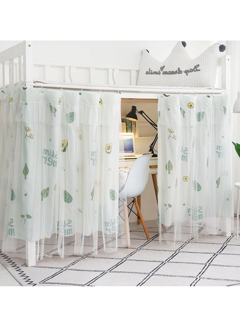 عام ستائر السرير، ستائر خيمة سرير فردي، ستائر سرير عاكسة للضوء، أسرة المهاجعين ضد الغبار، فراش عاكسة للضوء للطلاب، منامة فردية - Image 4