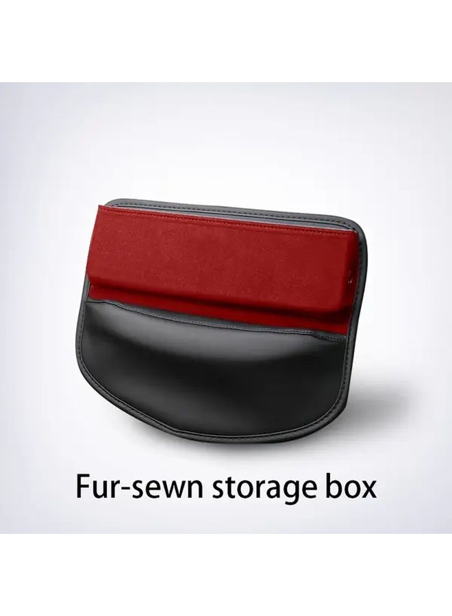 Red Car Seat Gap Filler Waterproof Heat Resistant Universal Fit For SUV MPV Vehicle Interior Upgrade Sleek Car Accessory Durable Car Part Car Seat Protector Vehicle Protection - Image 1