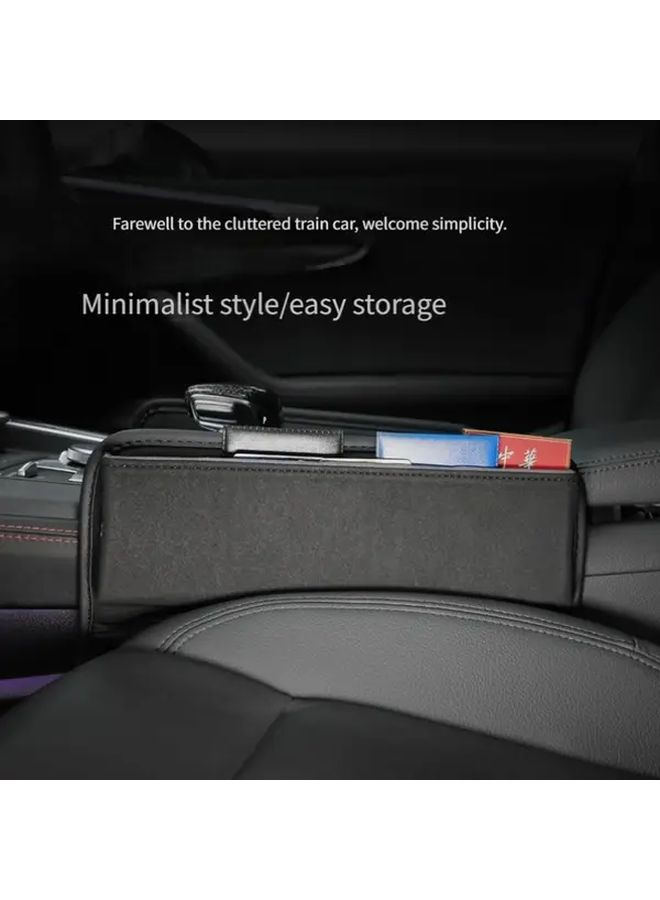 Red Car Seat Gap Filler Waterproof Heat Resistant Universal Fit For SUV MPV Vehicle Interior Upgrade Sleek Car Accessory Durable Car Part Car Seat Protector Vehicle Protection - Image 5